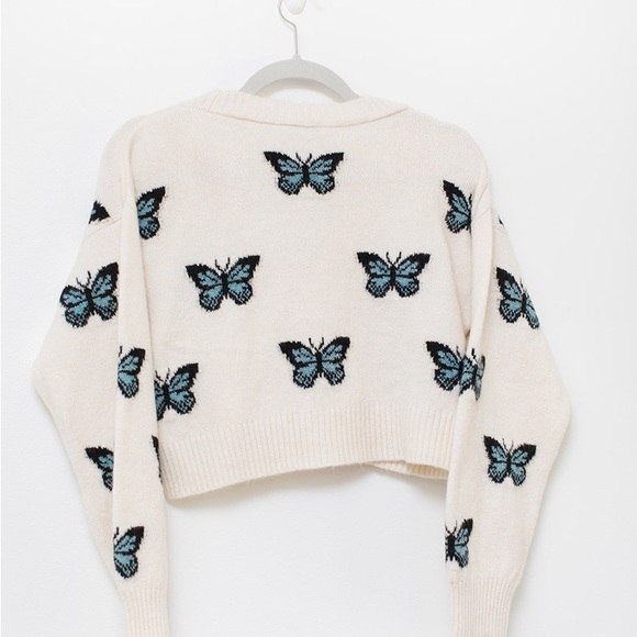 NWT Topshop Butterfly Cardigan Sweater Size SM US 4-6 - Picture 4 of 5